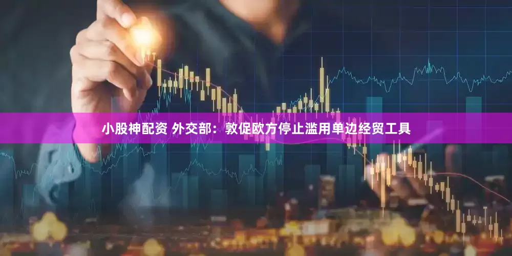 小股神配资 外交部：敦促欧方停止滥用单边经贸工具